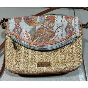 Sak Roots Pacific Mini Straw Crossbody Bag